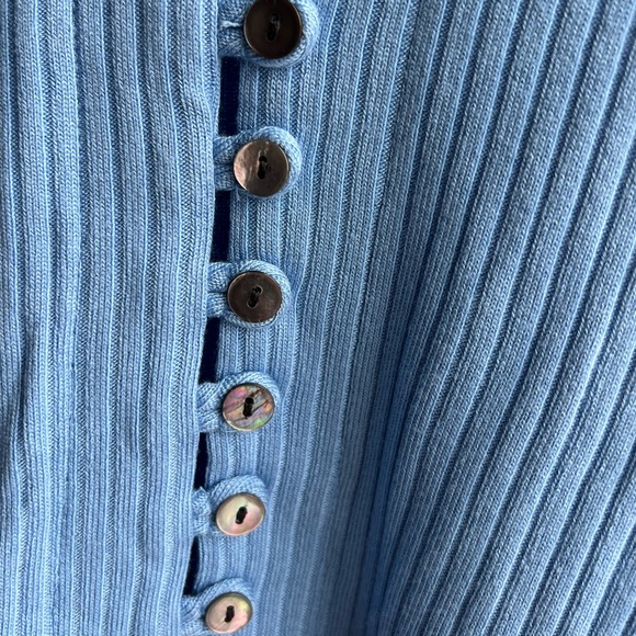 Reformation Gellar Blue Top Size Small - Picture 5 of 5